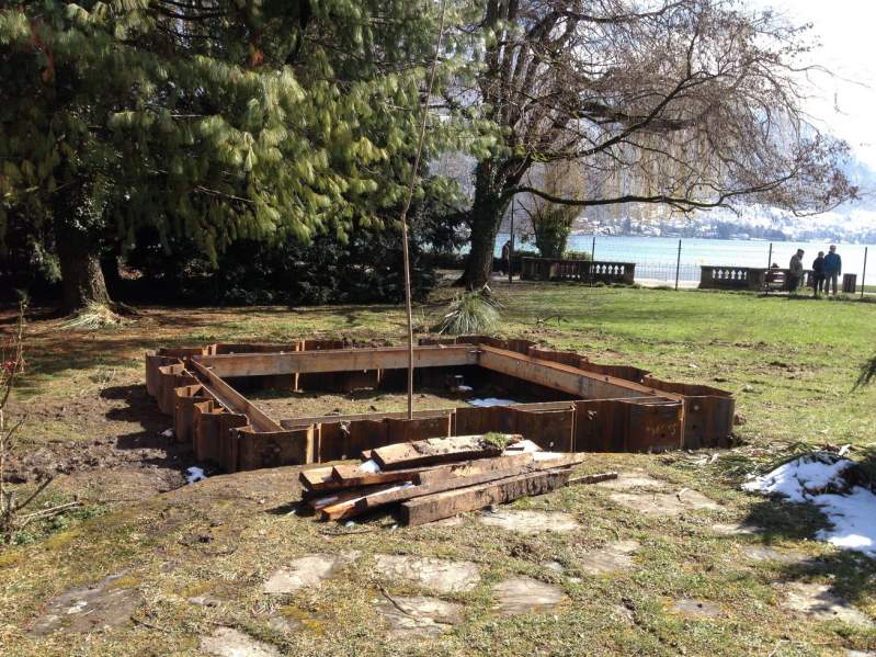 Communauté de l'agglomération d'Annecy (74) travaux spéciaux Palplanches - Fosse provisoire archéologique
