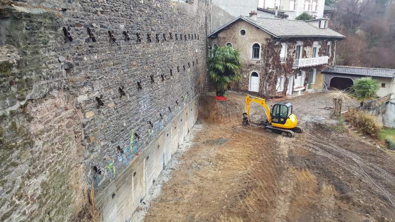 ELTS - Reprise en sous oeuvre et tirants d'ancrage passifs à Lyon 5°