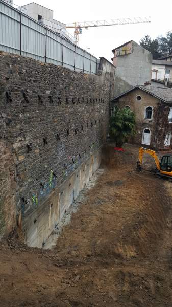 ELTS - Reprise en sous oeuvre et tirants d'ancrage passifs à Lyon 5°