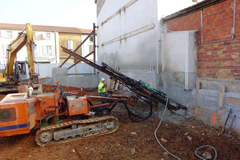 Habitat Dauphinois à ANNEYRON (26) : Confortement et Reprise en sous oeuvre