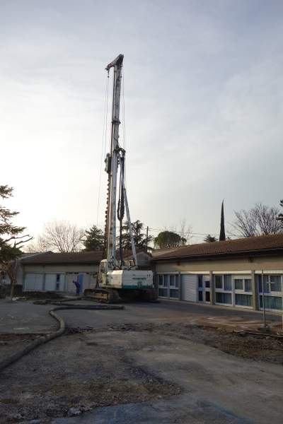 Fondations spéciales : Extension du groupe scolaire à St Marcel les Sauzets (26)